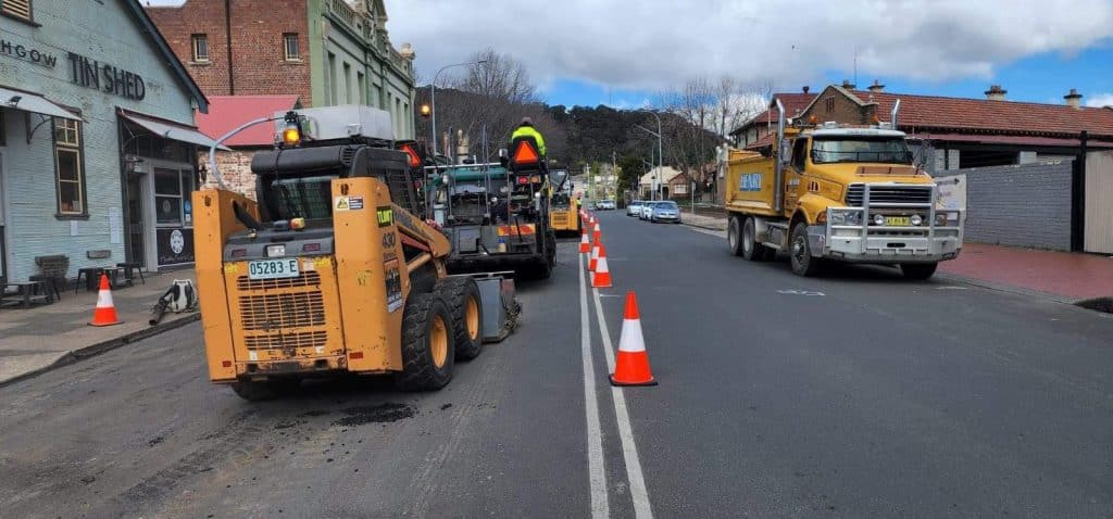 Road patching – Bridge Street, Lithgow NSW